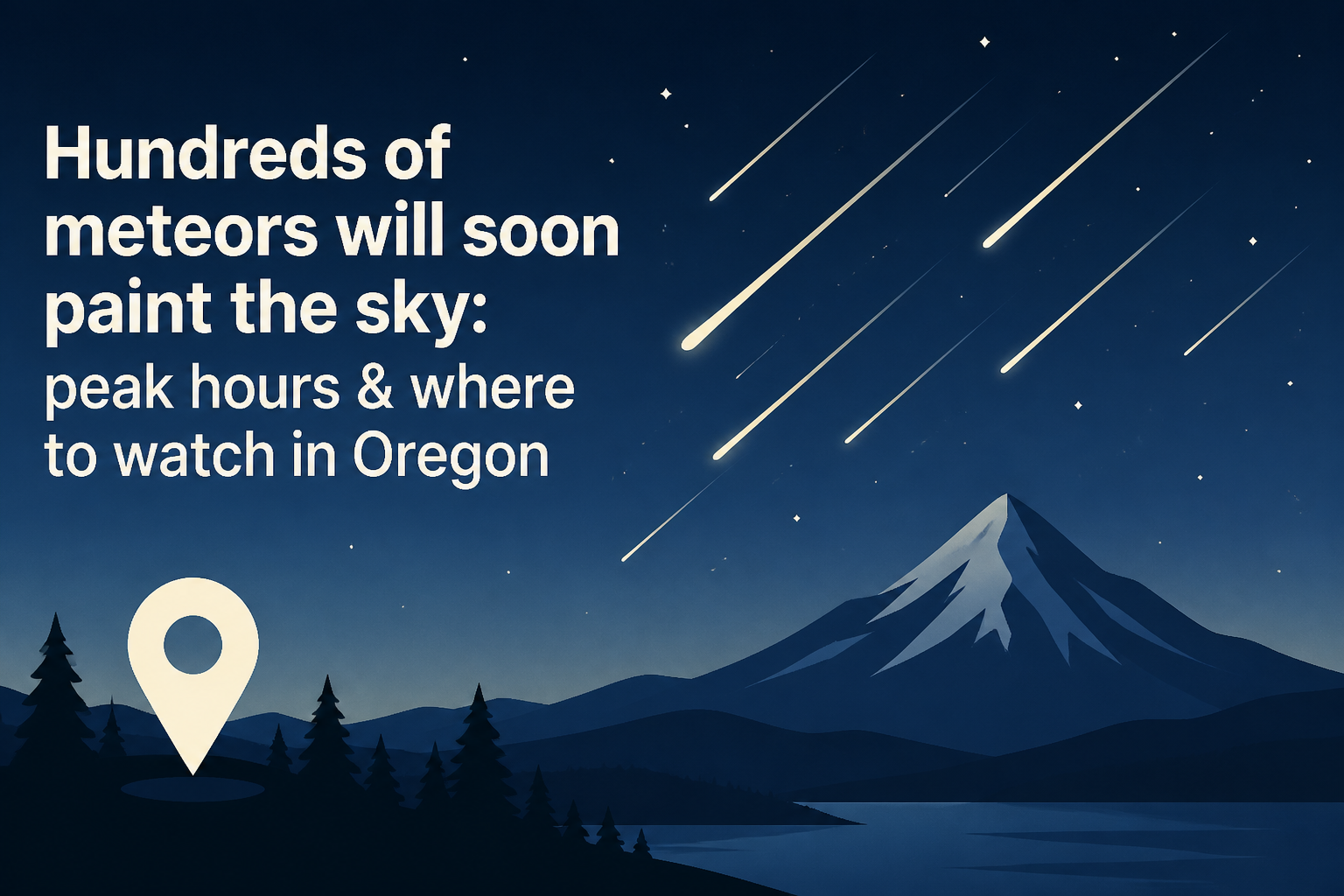 Hundreds of meteors will soon paint the sky: peak hours & where to watch in Oregon