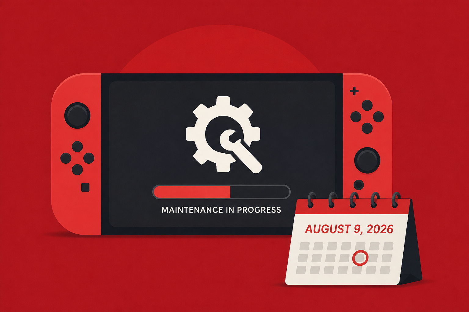 Nintendo maintenance schedule - August 9, 2026 - Switch Online downtime coming soon