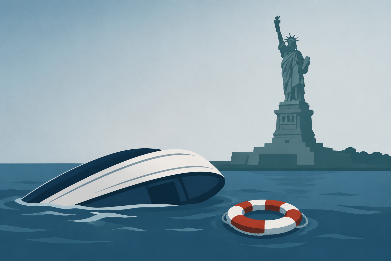 Baby, woman die after boat overturns near Statue of Liberty; Man charged in incident