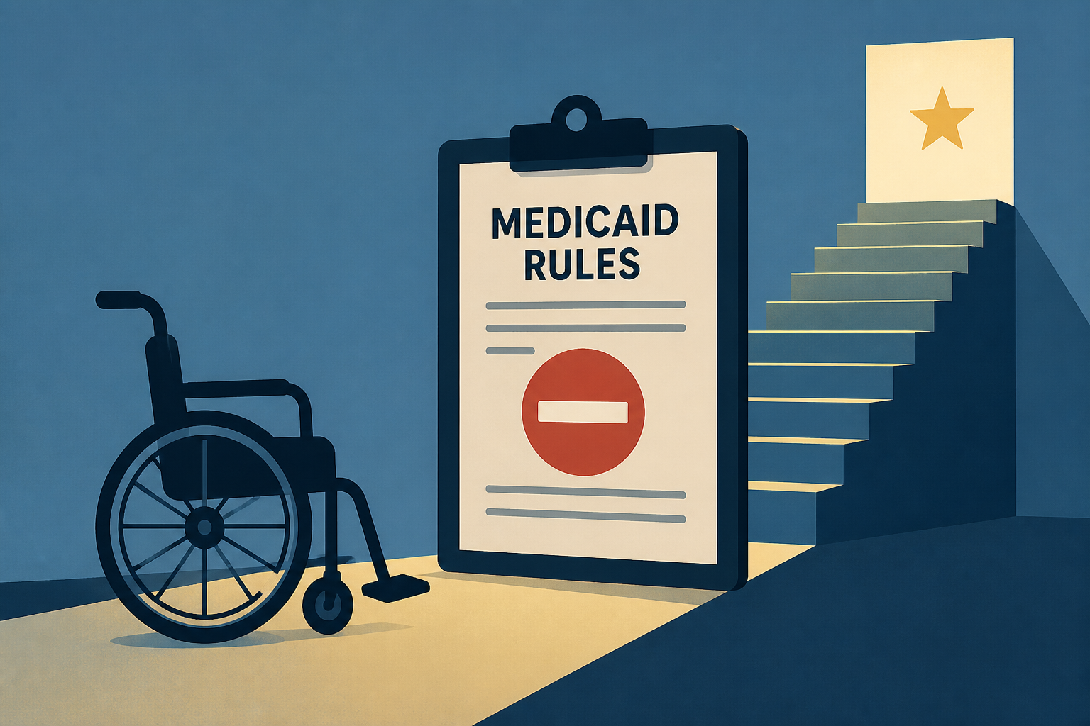 Some disabled people want to advance their careers. They say Medicaid rules stop them