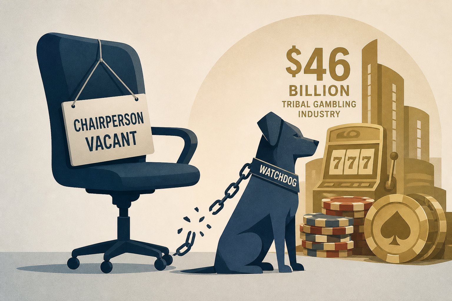 Watchdog for $46 billion tribal gambling industry can't enforce the law without a chairperson