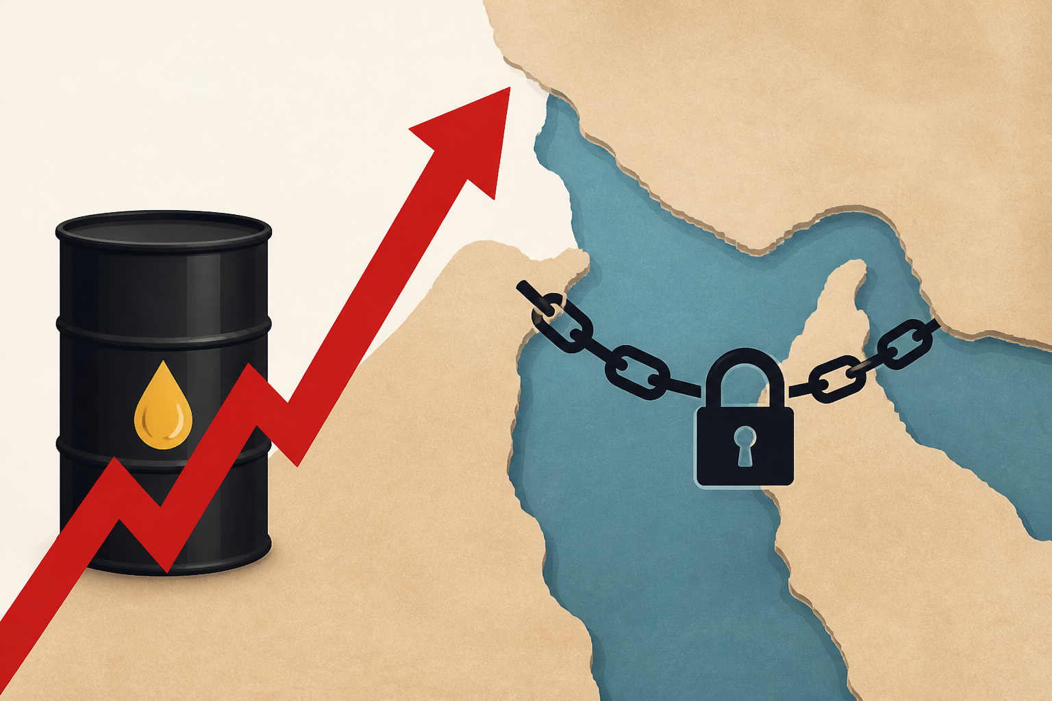 Oil prices climb as Iran signals Strait of Hormuz will stay closed