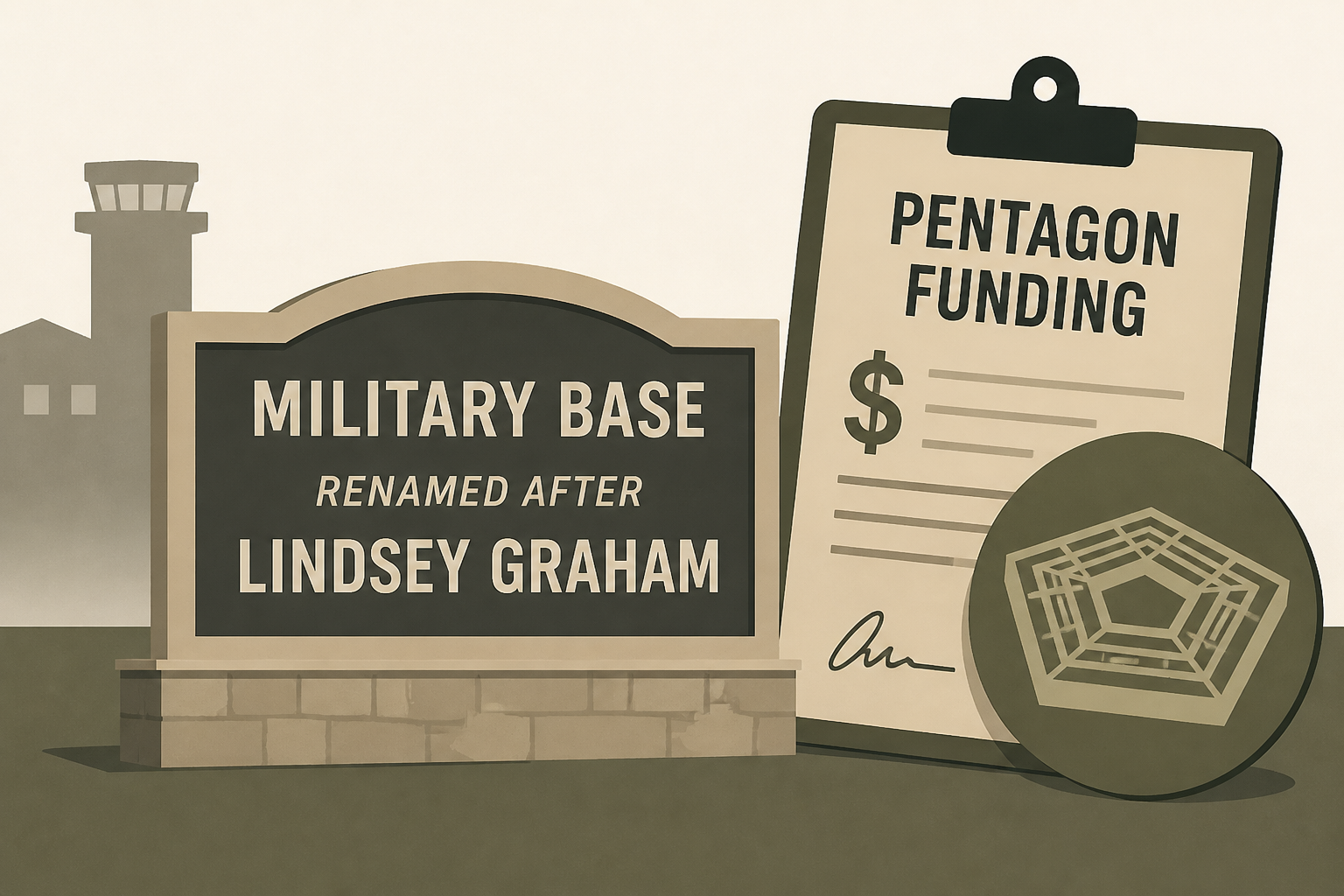 Hegseth pushes for Pentagon funding during renaming of military base after Lindsey Graham