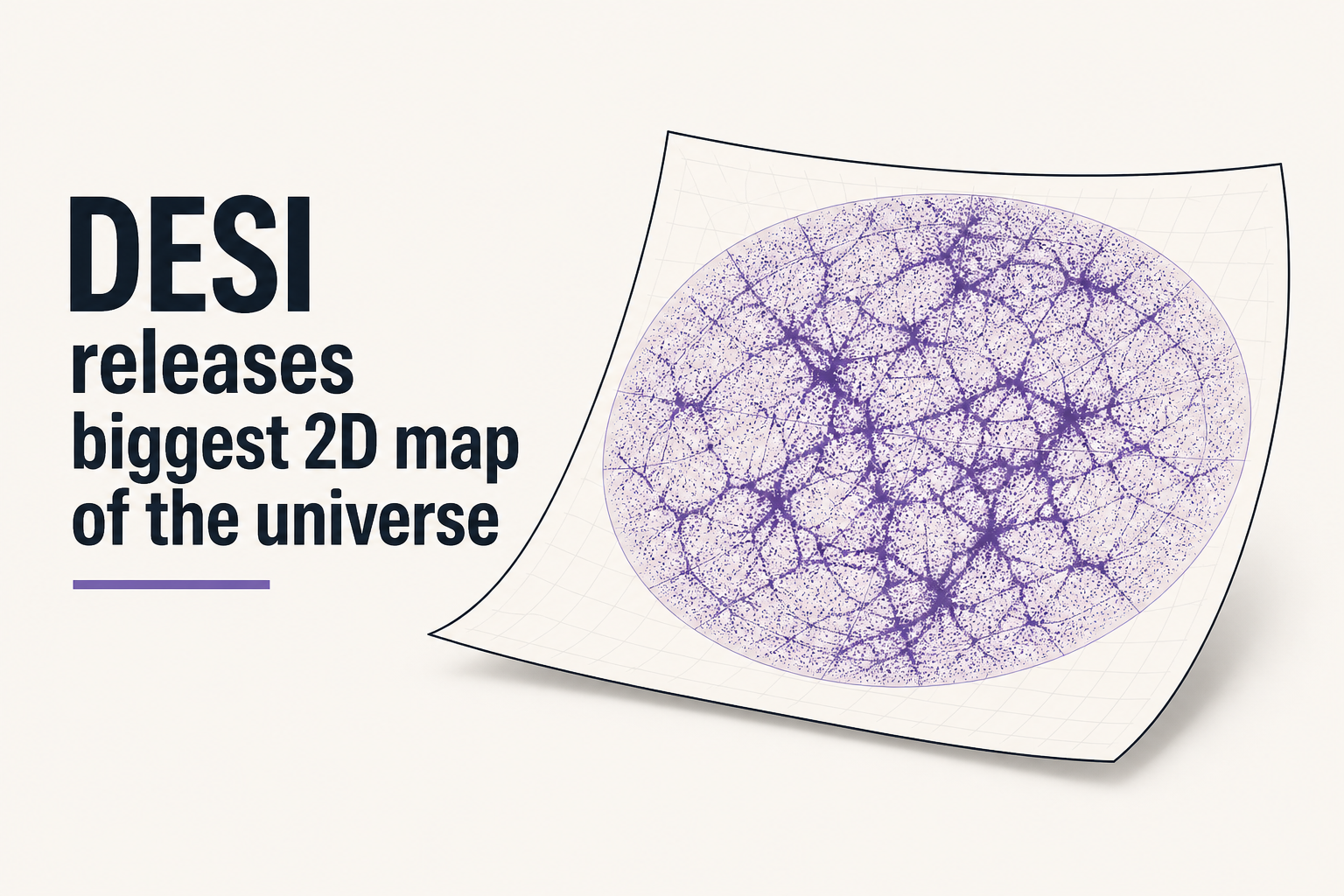 DESI releases biggest 2D map of the universe