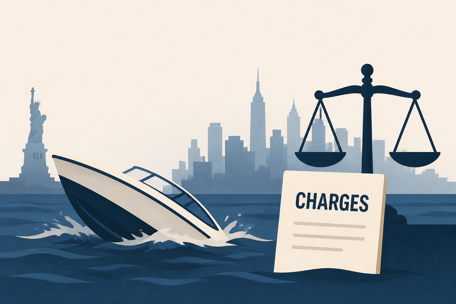 Feds charge speedboat operator after mother and infant are killed in New York Harbor capsizing