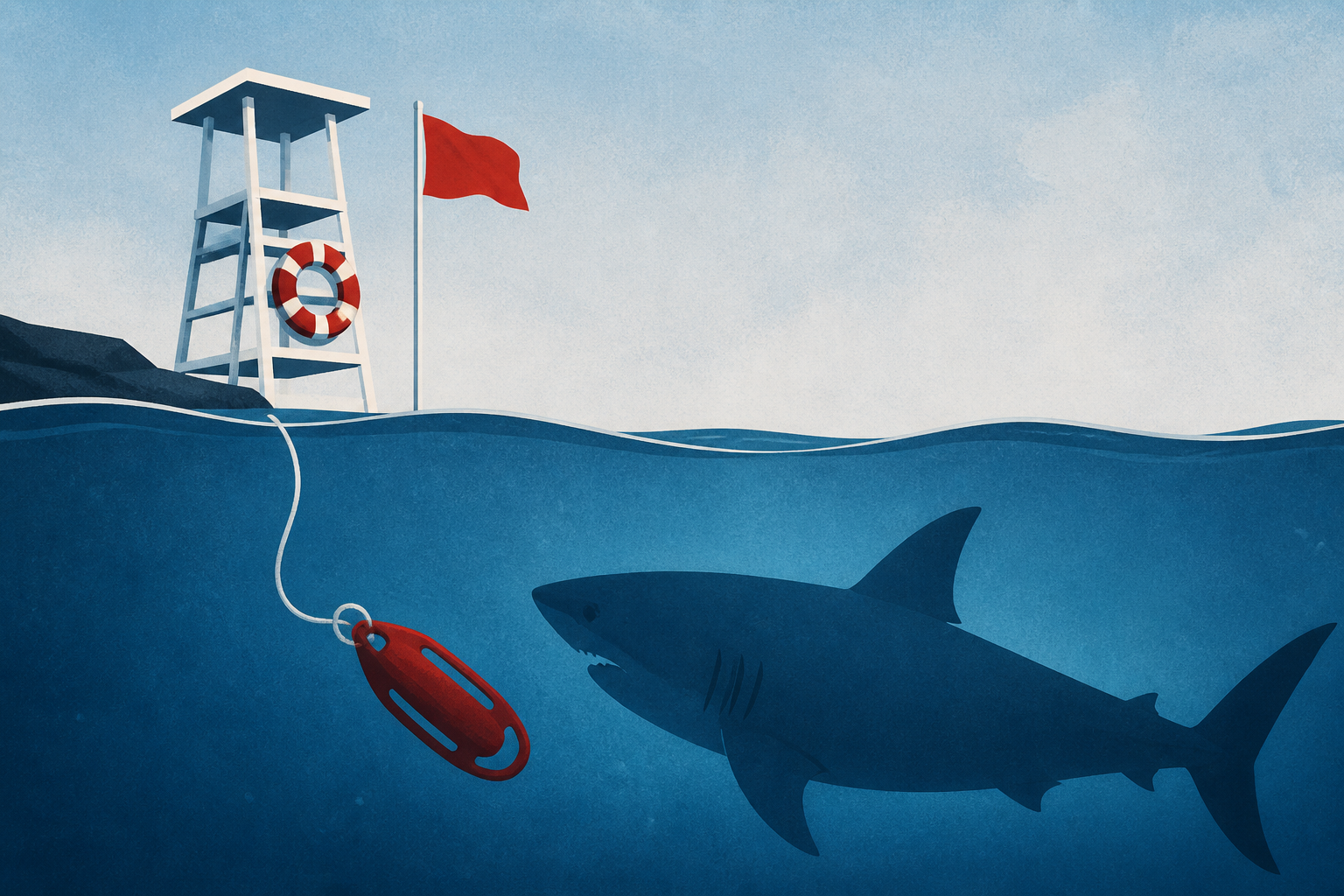 White shark drags Scarborough lifeguard underwater, officials say
