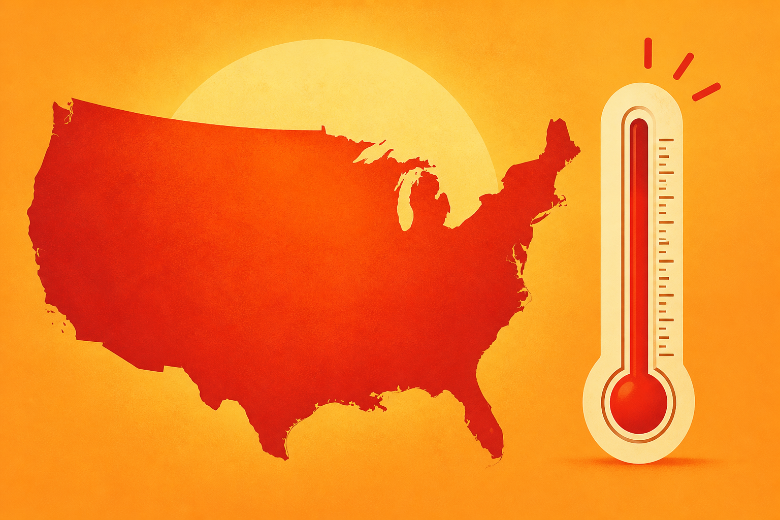 Contiguous US breaks its record for hottest month ever, NOAA says