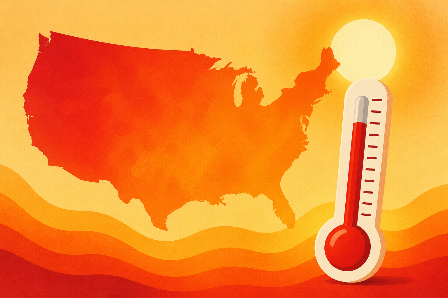 July was hottest month ever recorded in US as heatwaves scorched country