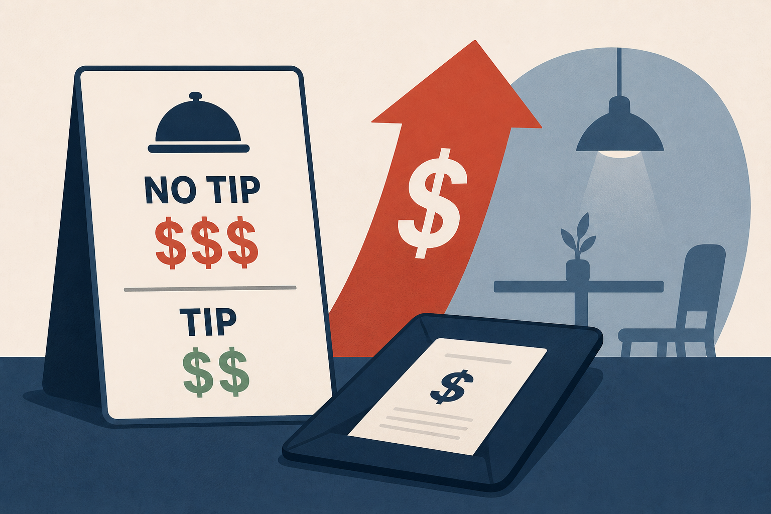 Is SLC restaurant charging more for customers who don't tip?