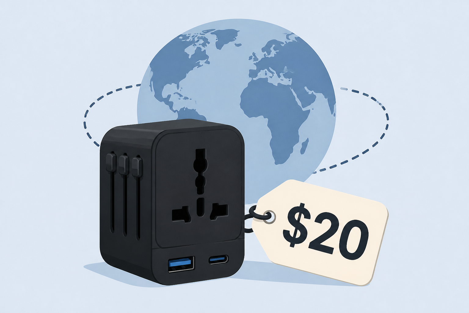 Anker’s travel charger works in almost any country and is down to $20