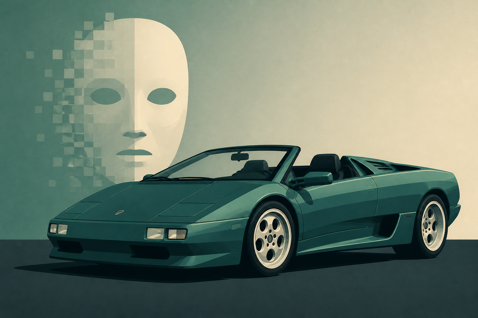 Eccentrica's Lamborghini Diablo Restomod Is Now Available As A Roadster, Still Firmly In The Uncanny Valley