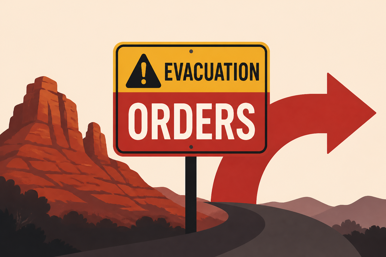 Evacuation warnings in Red Rock upgraded to orders