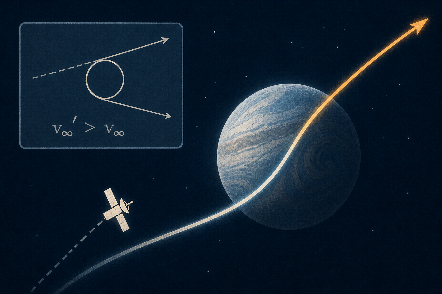 In June 1961, a UCLA graduate student's summer job at JPL was to solve a narrower trajectory problem, but on his own time he worked out gravity assist, the technique that now lets spacecraft borrow sp