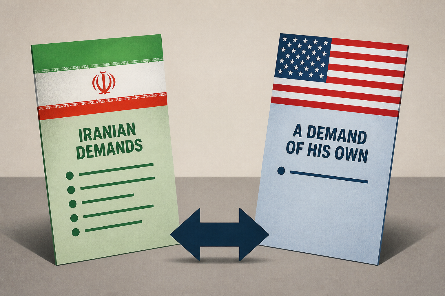 Trump responds to list of Iranian demands with a demand of his own