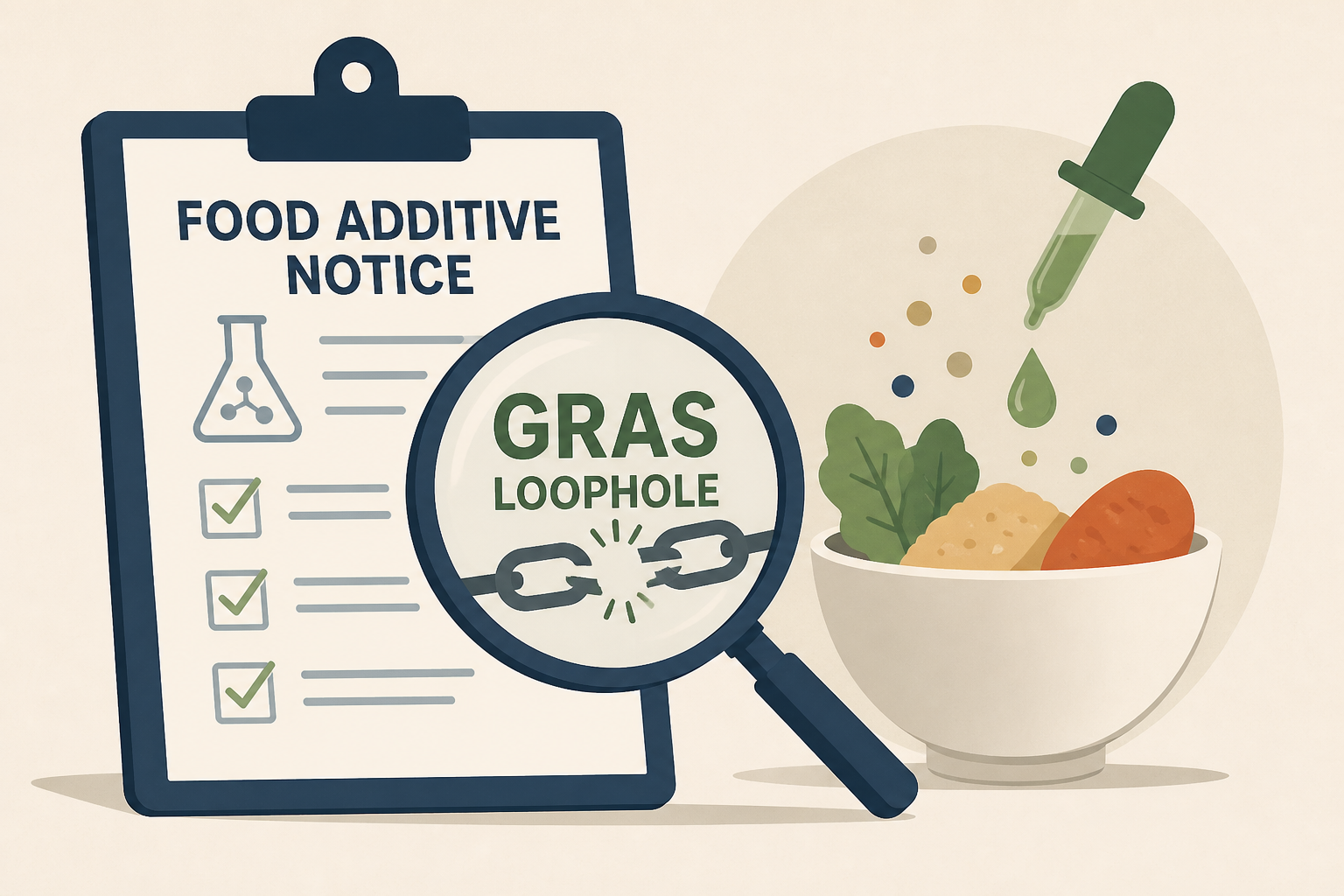 Modifying 'GRAS loophole,' FDA to require notice of food additives