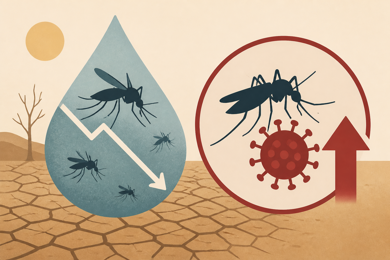 US mosquito numbers have crashed during a historic drought, but scientists say fewer mosquitoes can still mean a higher risk of West Nile virus