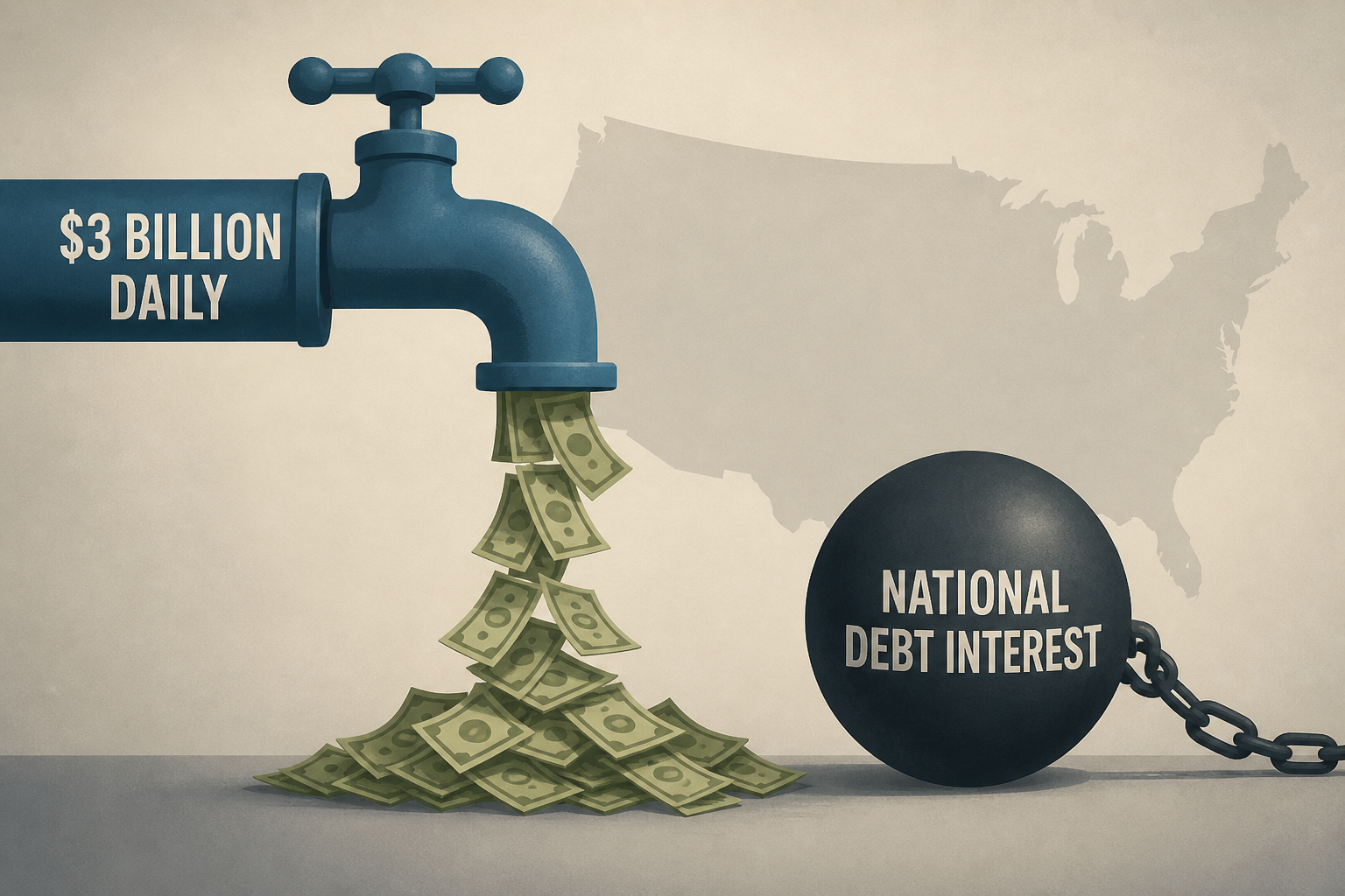 CBO: US Treasury spends $3 billion daily on national debt interest