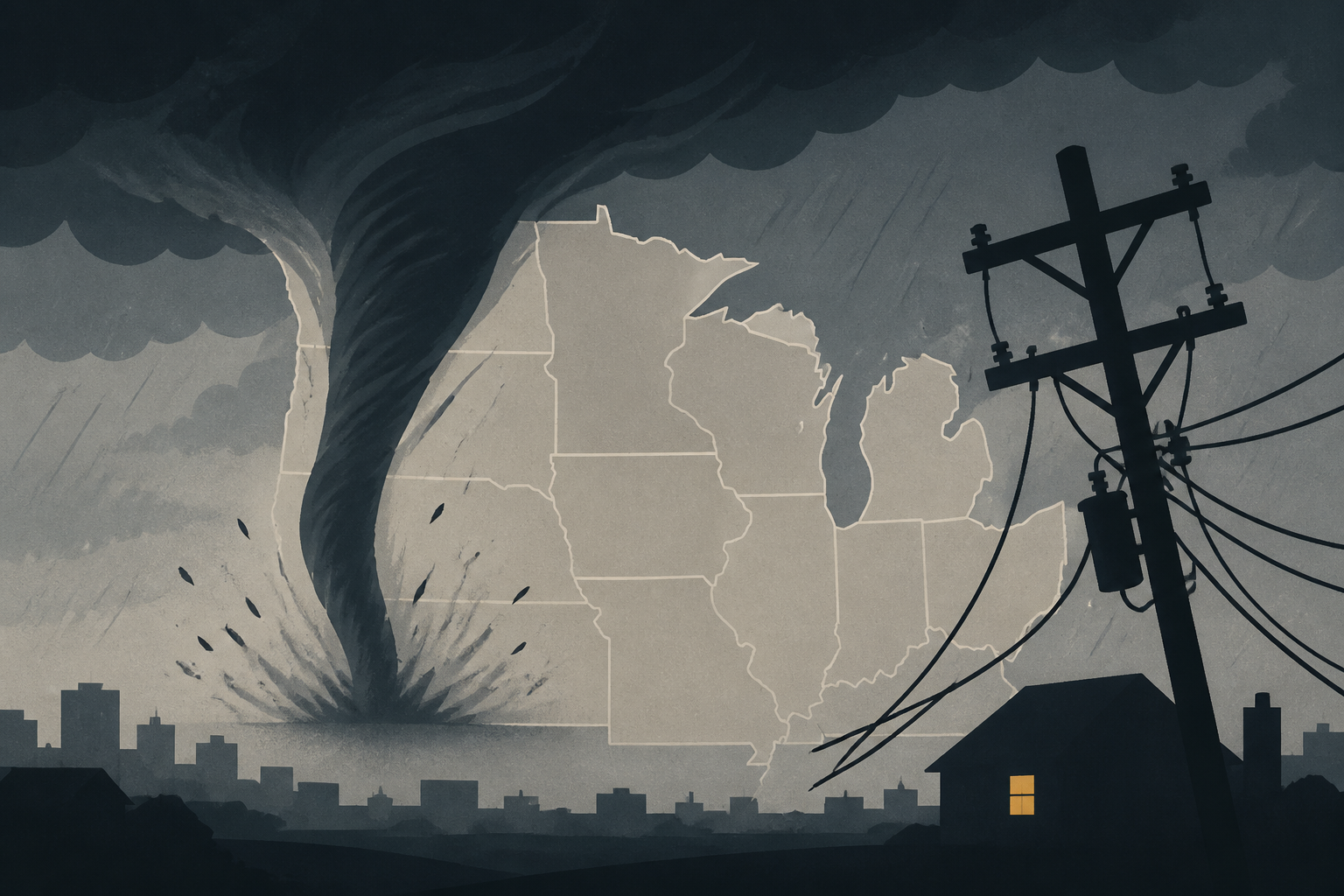 Tornado Warnings, mass power outages hit Midwest as severe storms lash millions