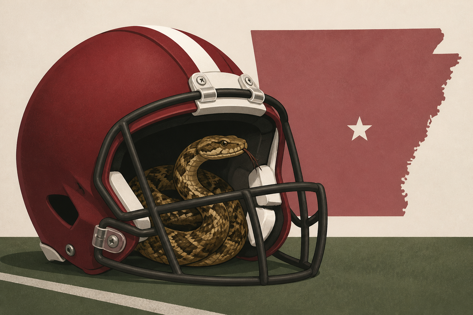 Venomous snake found inside Arkansas high school football player's helmet