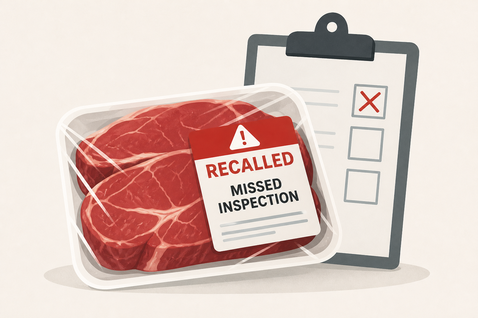 Nearly 30,000 pounds of raw beef recalled over missed inspection