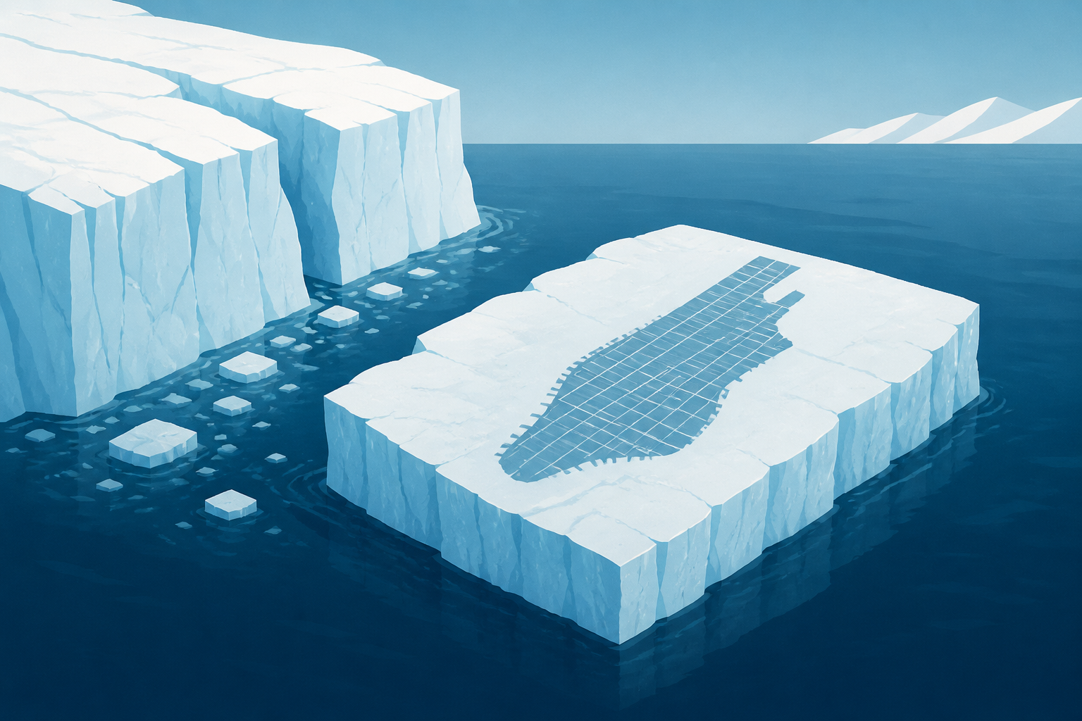 Greenland Glacier Break Creates New Ice Island the Size of Manhattan