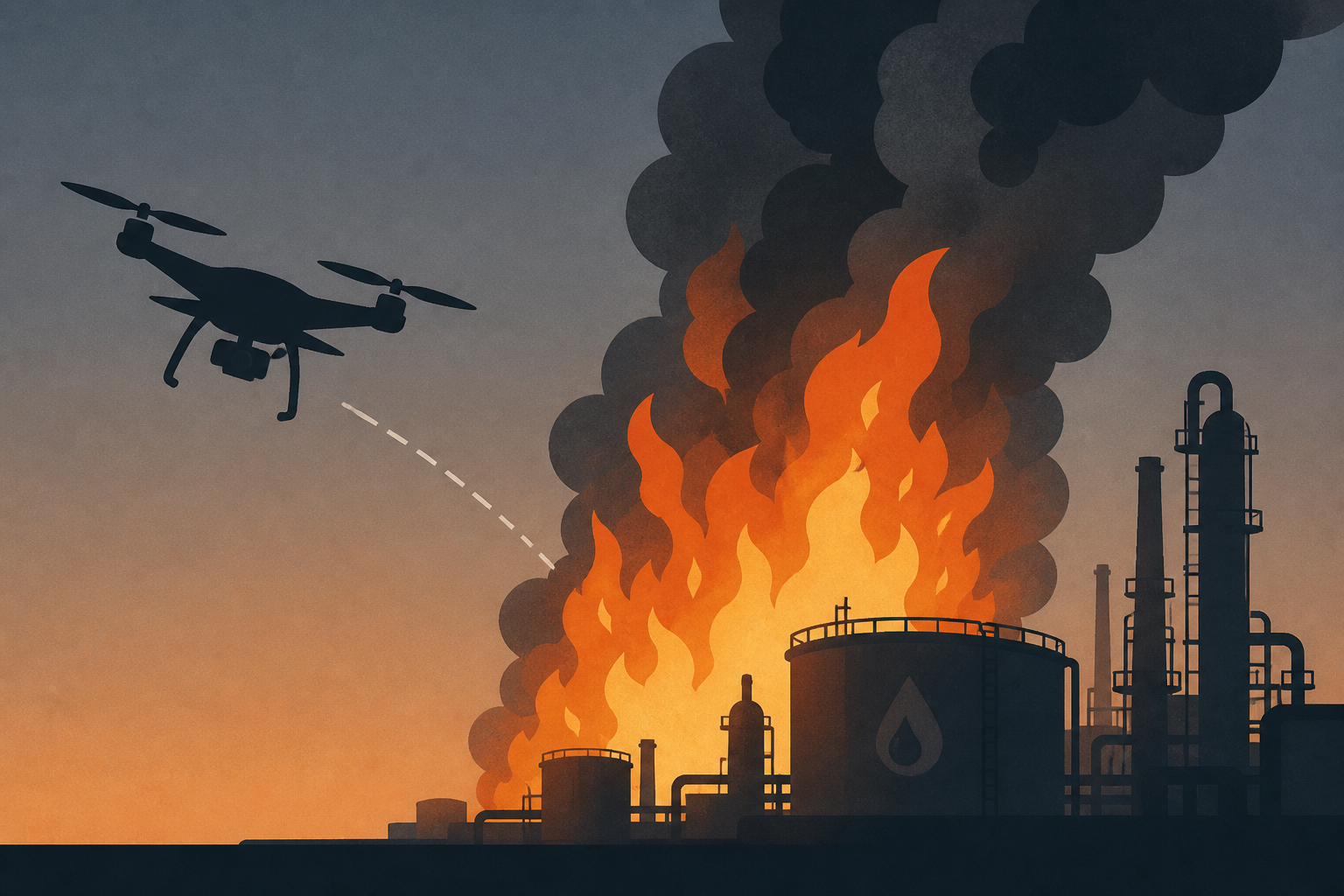 Drone attacks ignite massive fire at Libya’s Zawiya oil refinery