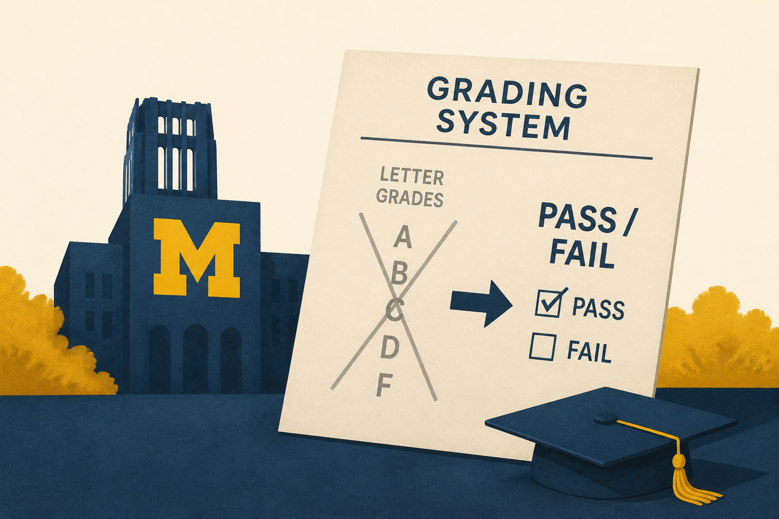 University of Michigan to switch to pass/fail grades for first-semester students