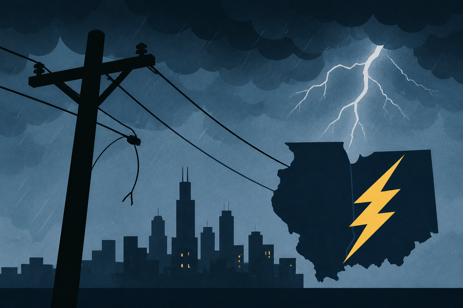 Power outages in Chicago and Indiana as storms pummel the region