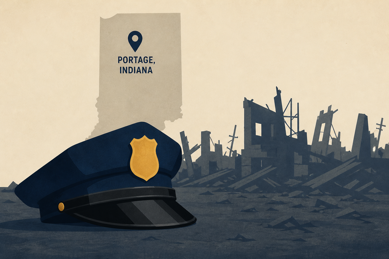 ‘Never seen so much destruction’: Portage, Indiana, chief of police
