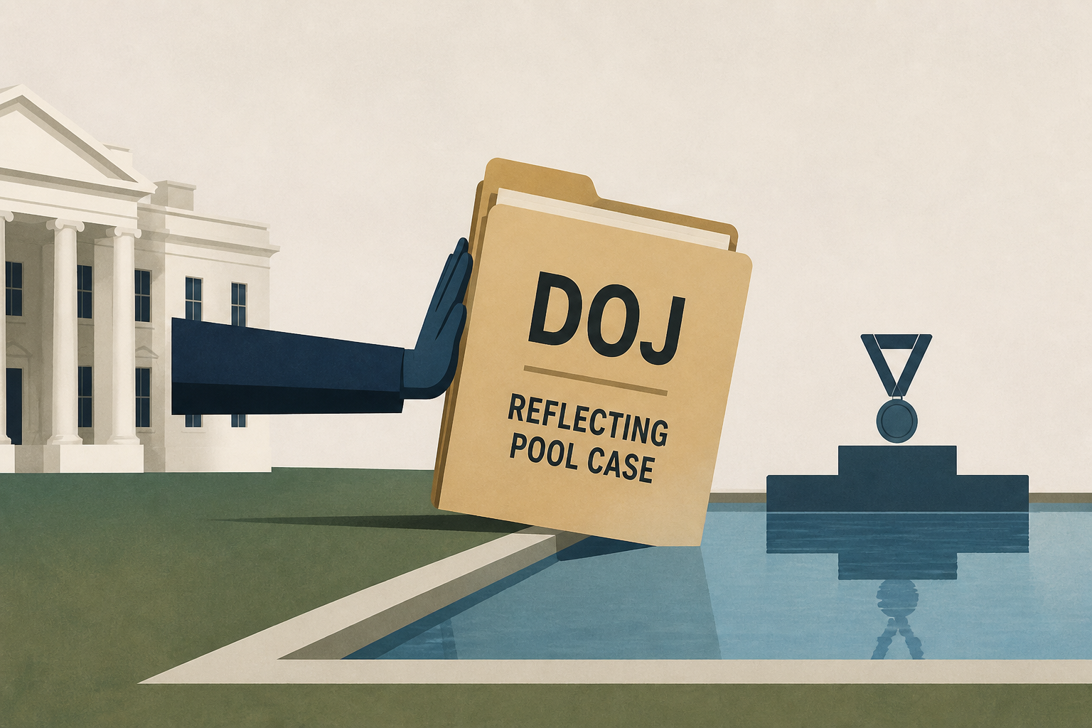White House pushes DoJ to revive reflecting pool case against Olympian