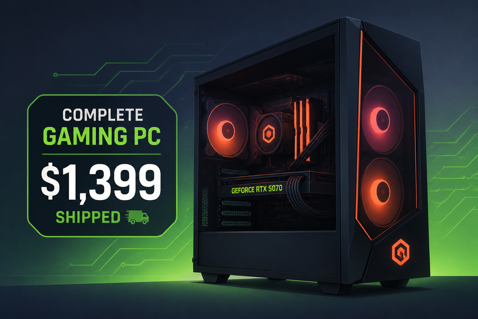Get a Complete CyberPowerPC Prebuilt Gaming PC With GeForce RTX 5070 GPU for Just $1,399 Shipped