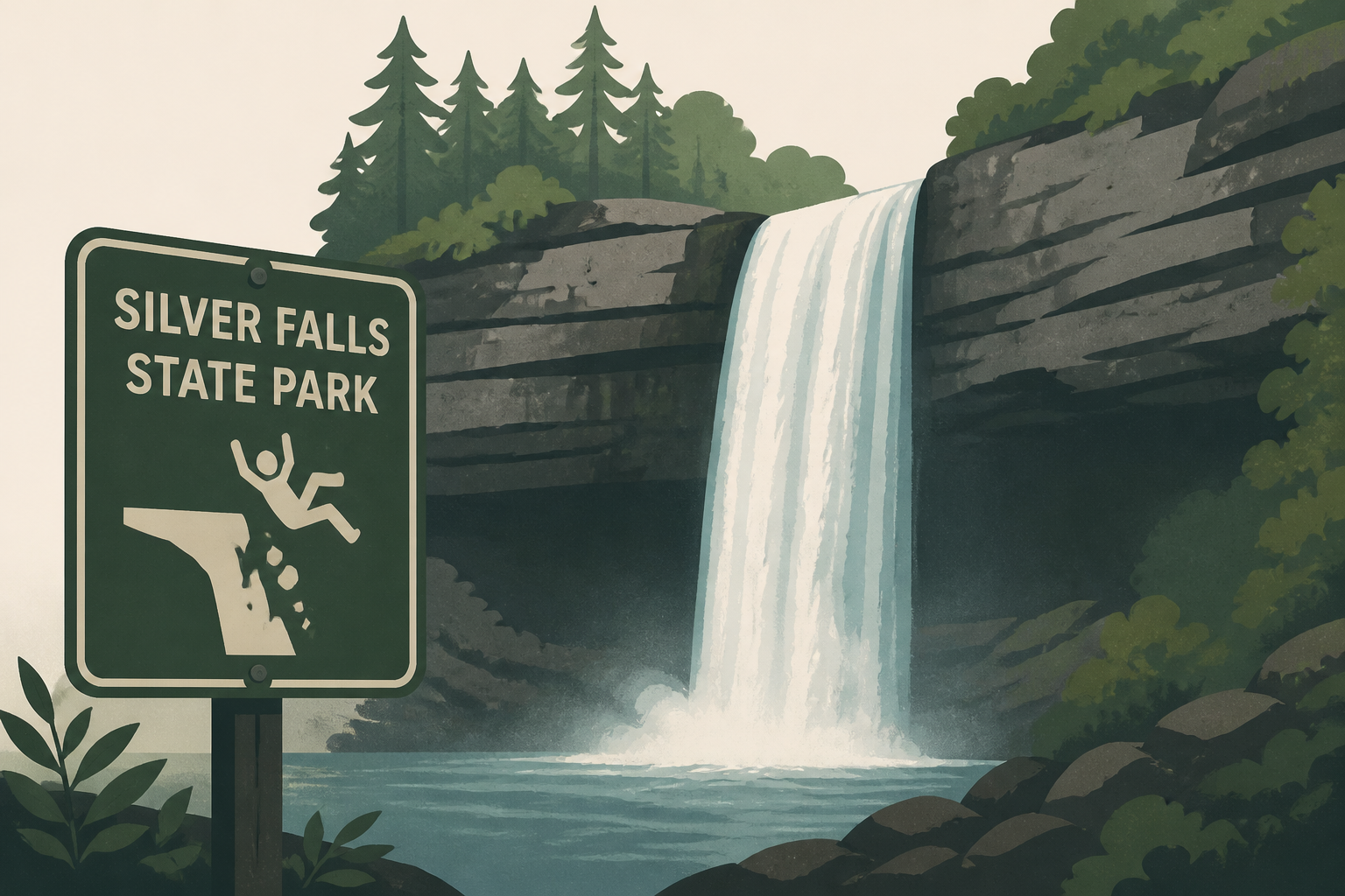 Kentucky man dies after falling off waterfall at Silver Falls State Park