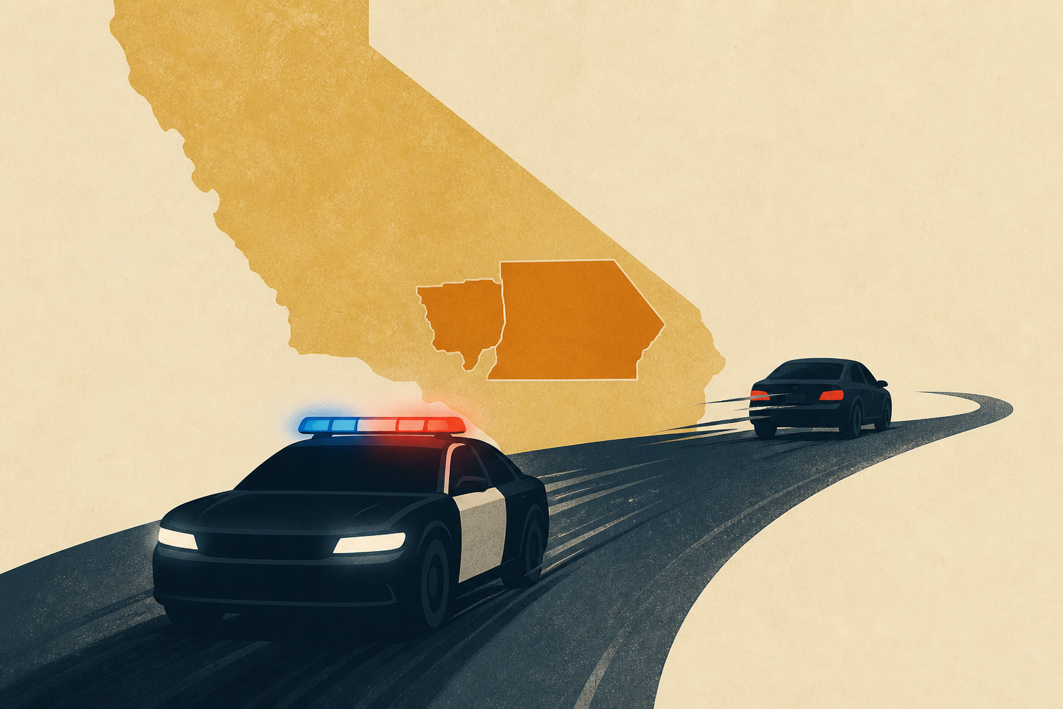 California police chase suspect leads pursuit across LA, San Bernardino counties
