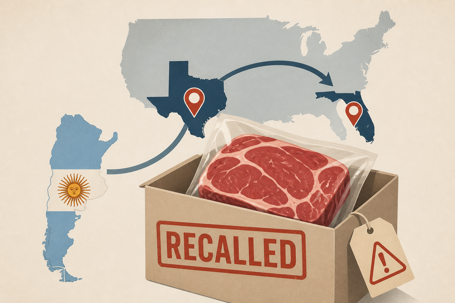 Nearly 30,000 pounds of Argentine beef sold in Texas, Florida recalled by Miami-area company