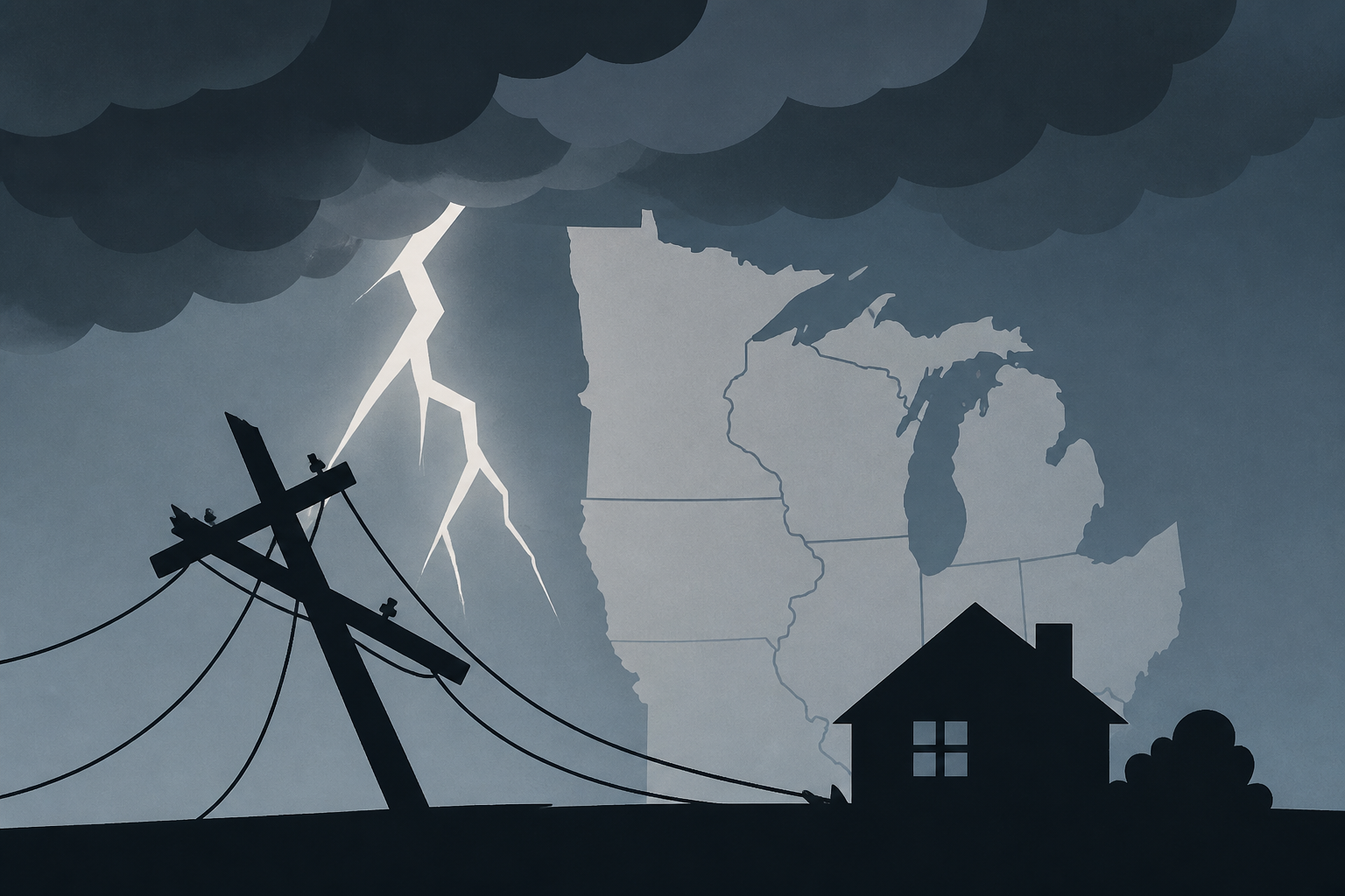 2 dead, more than 1 million without power as severe storms strike Midwest