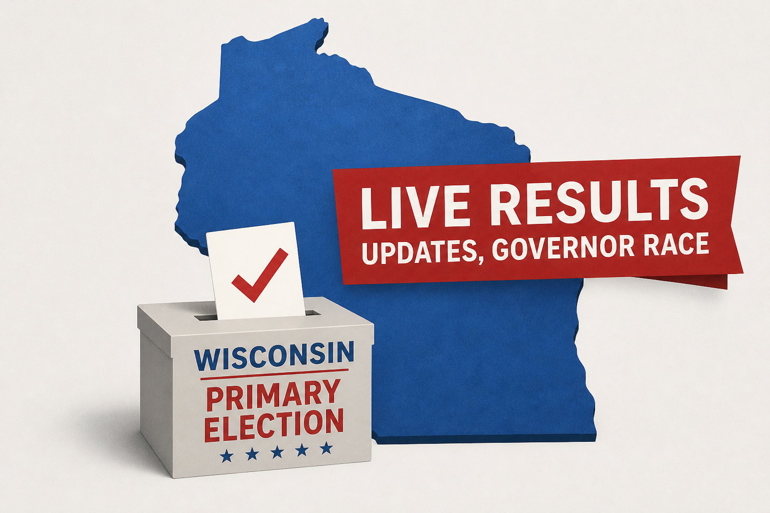 Wisconsin primary election live results; updates, governor race