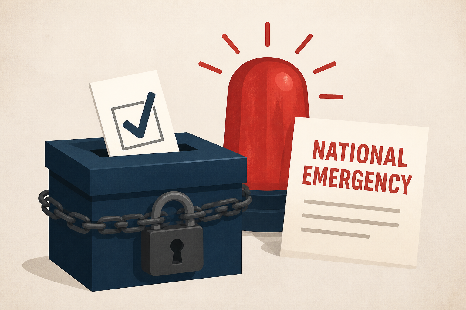 Trump doesn't dismiss declaring national emergency to restrict voting