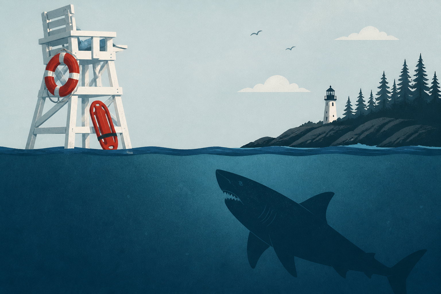 Veteran lifeguard, 71, dragged underwater off the coast of Maine by great white shark