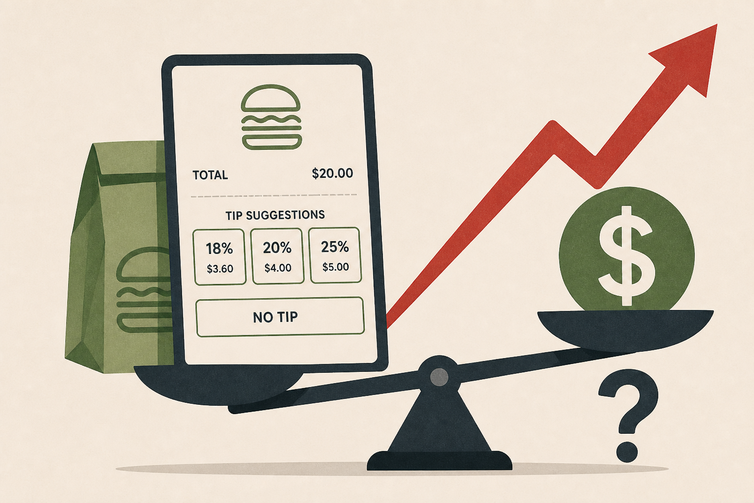 Shake Shack denies charging customers more for skipping the tip. Has tipping gotten 'out of control'?