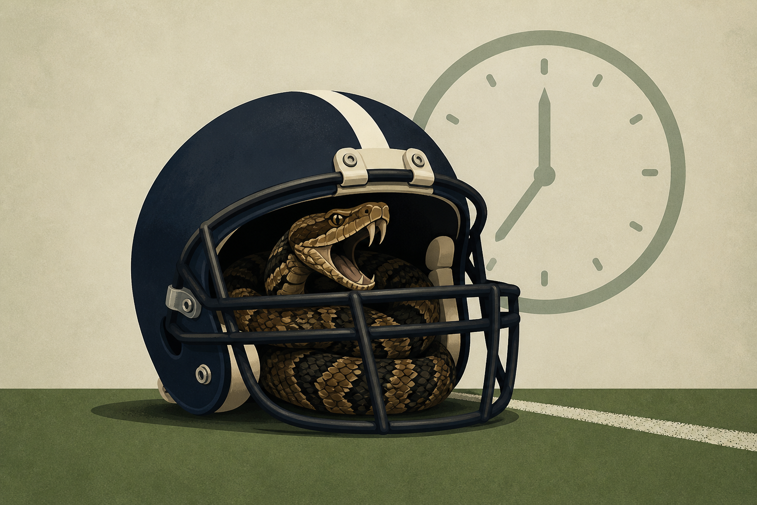 High school football player reportedly practiced for nearly an hour with a venomous cottonmouth snake in his helmet