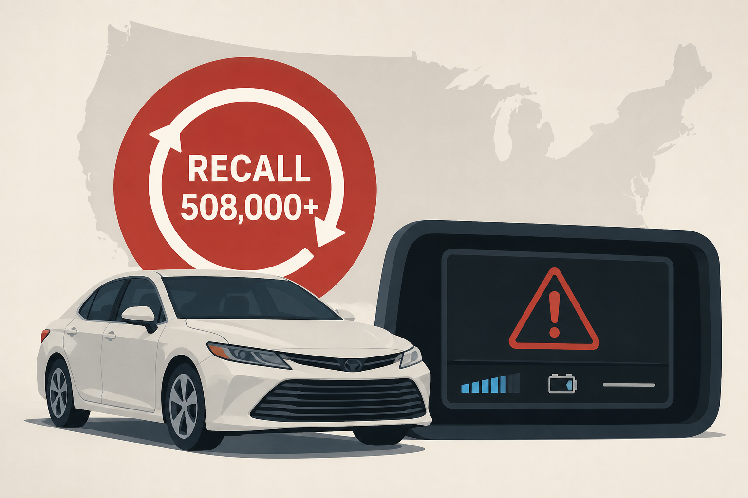 Toyota recalls more than 508,000 Camry Hybrids in the US over display defect