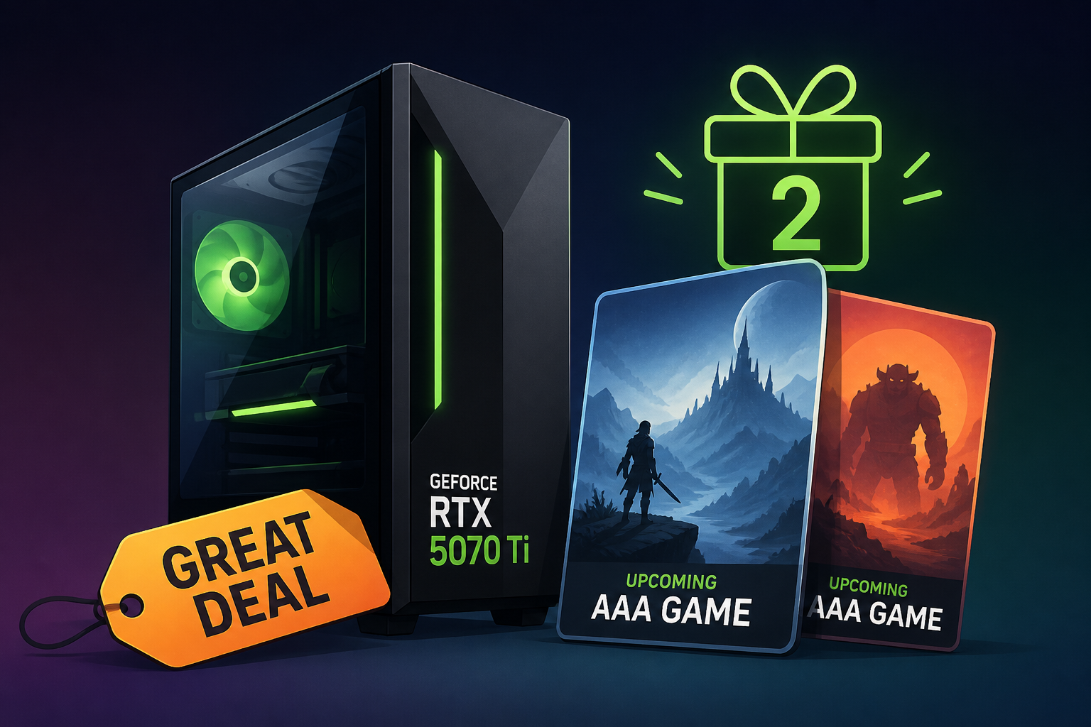 Amazon Is Offering a Great Deal on a GeForce RTX 5070 Ti Gaming PC, and It Includes Two Upcoming AAA Games