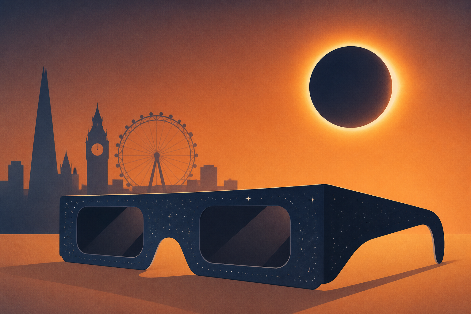 Frenzy for Solar Eclipse Glasses Takes Over London