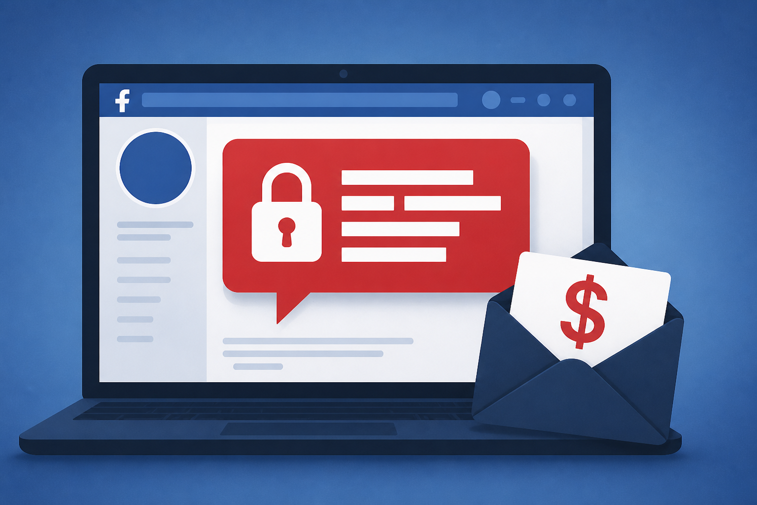 Possible ransom messages posted on AnMed Facebook page