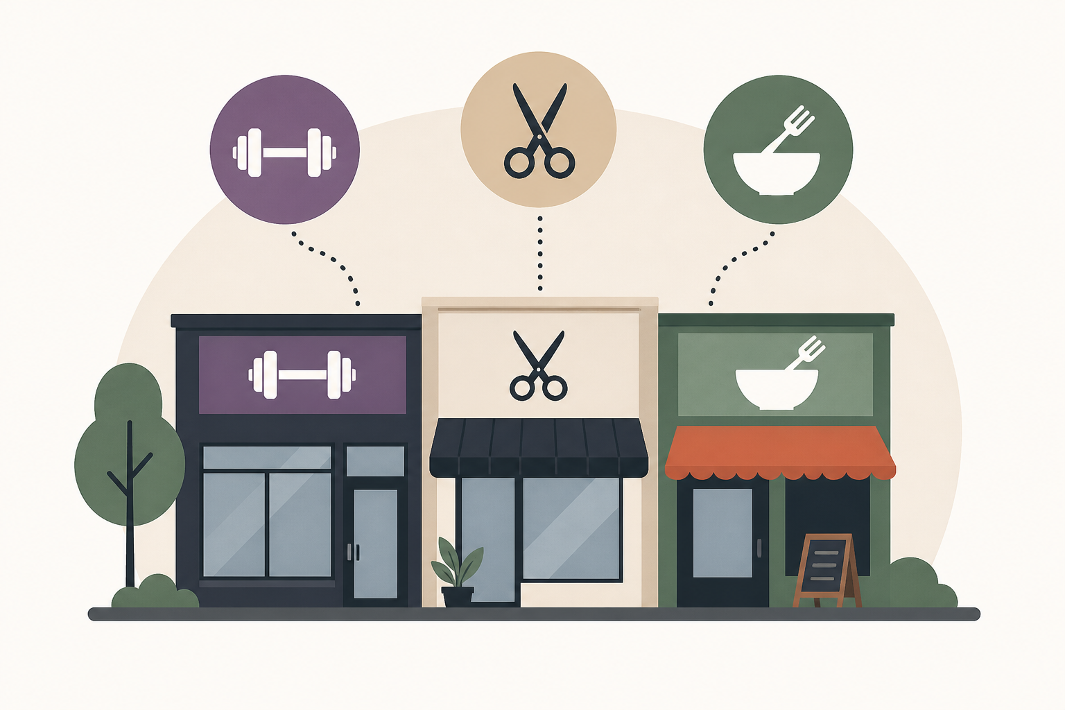 How gyms, salons and food are changing retail on Main Street : NPR