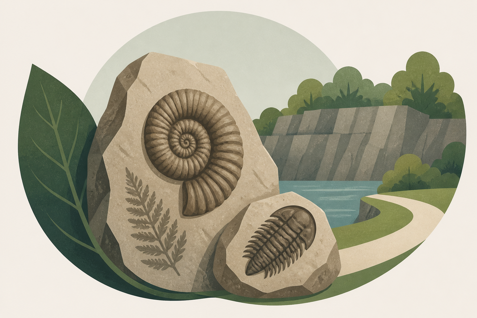 Near Toledo On The Ohio Border Is A Former Rock Quarry That's Now A Family-Friendly Park Filled With Fossils