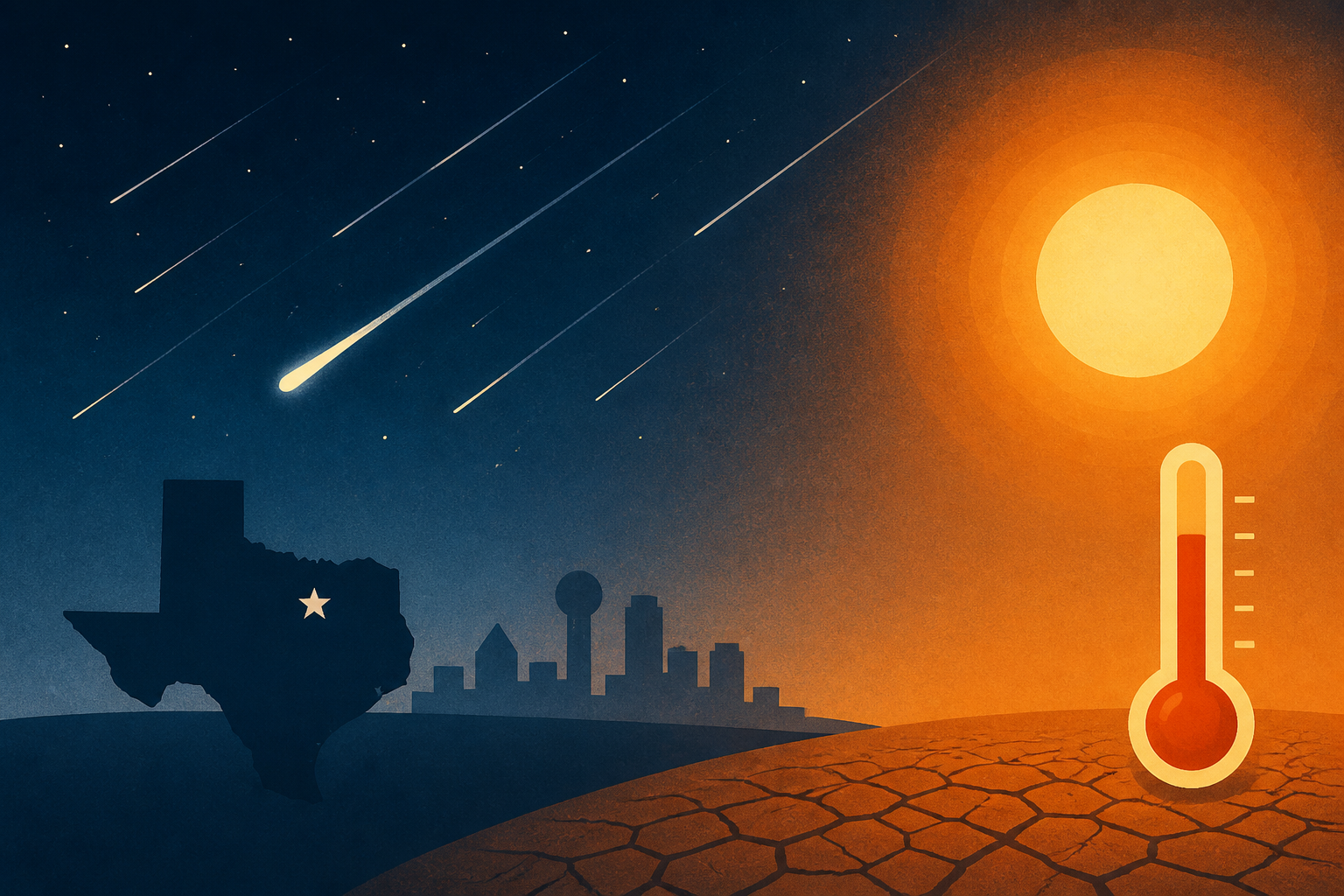 Perseid meteor shower peaks overnight in North Texas as hot, dry weather continues