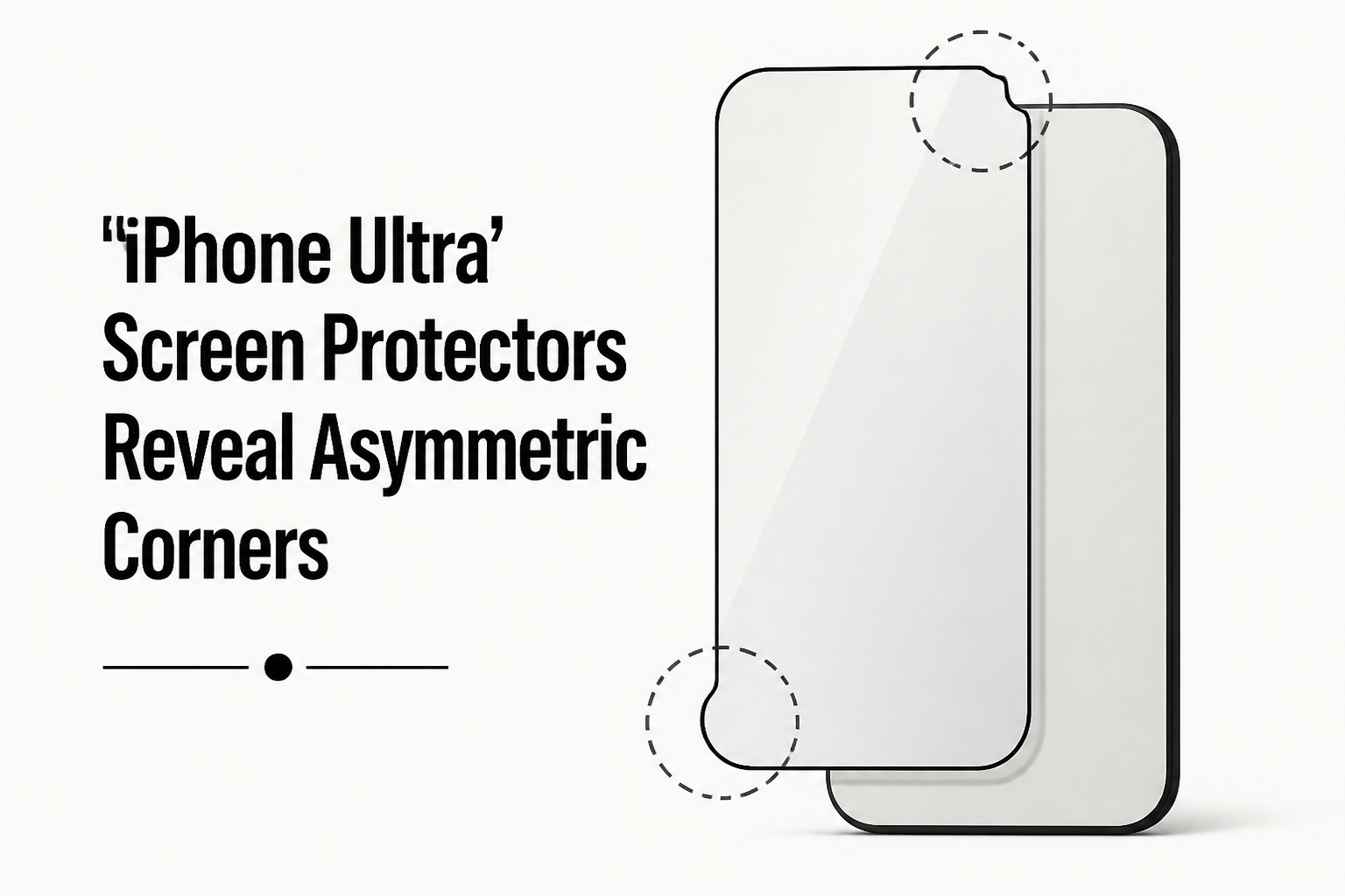 'iPhone Ultra' Screen Protectors Reveal Asymmetric Corners