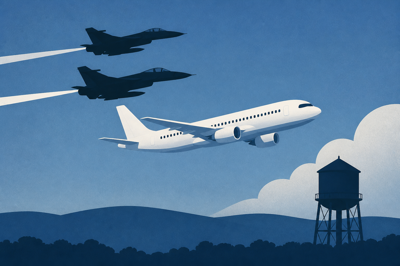 Fighter jets intercept civilian plane over Geneva, Ohio, where Trump attended teen athletic event