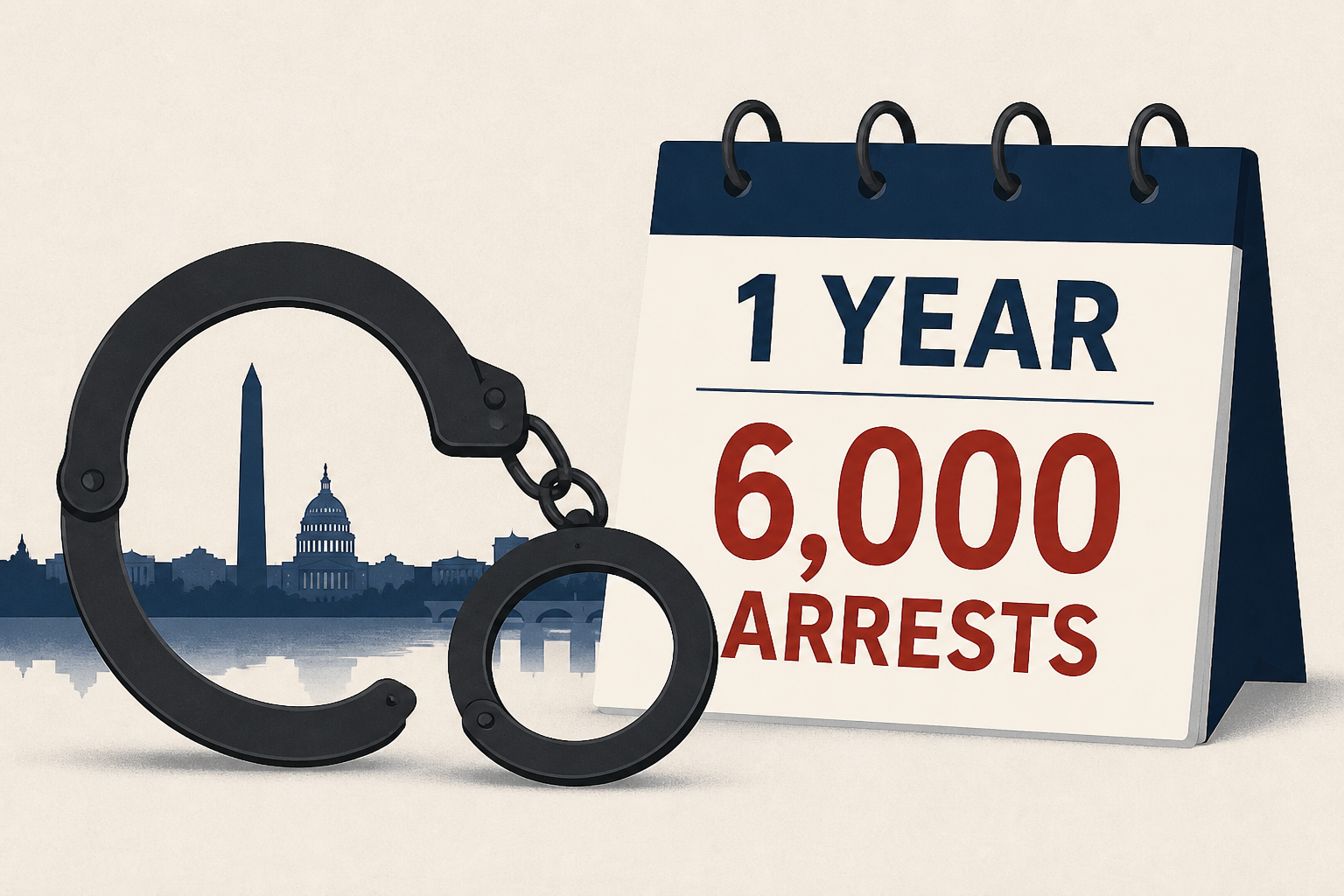 FBI marks 1-year DC crime crackdown anniversary with 6,000 arrests